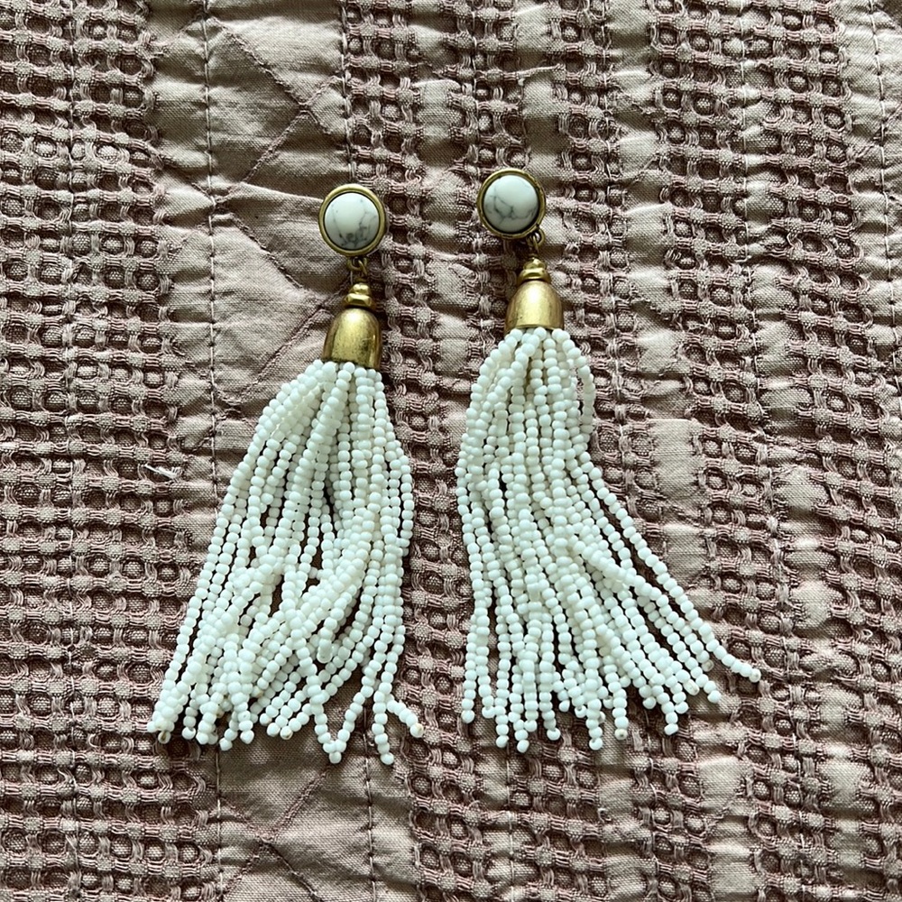Stella & Dot tassel earrings